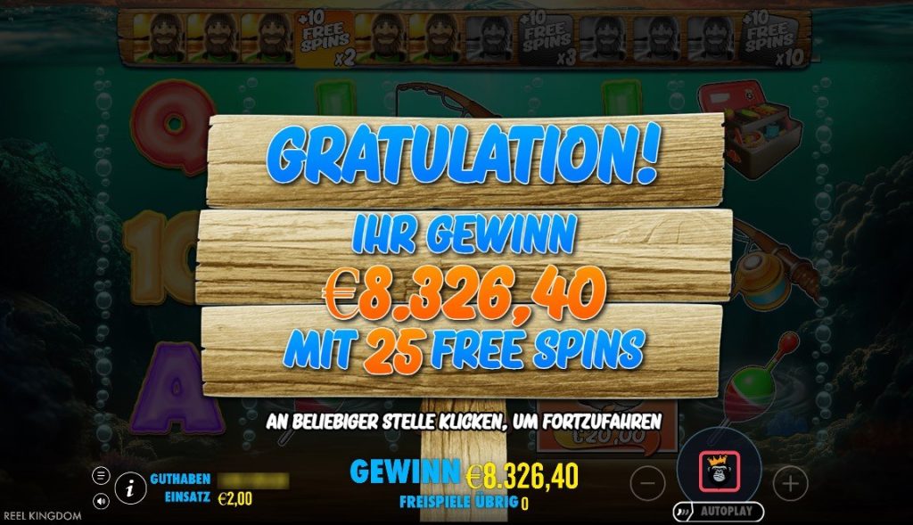 2 Euro Einsatz in über 8.000 Euro Gewinn.